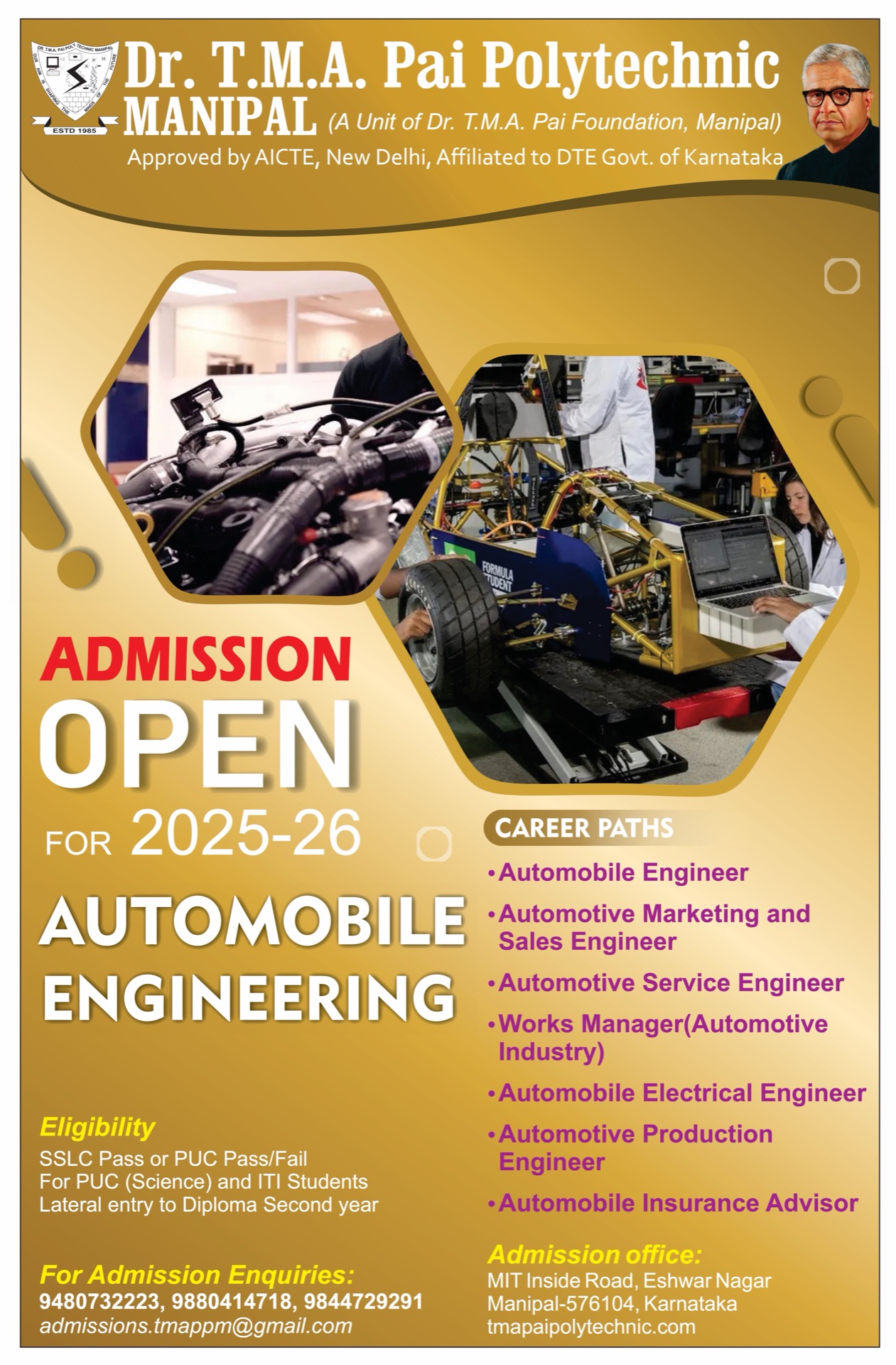 Automobile Engineering Brochure
